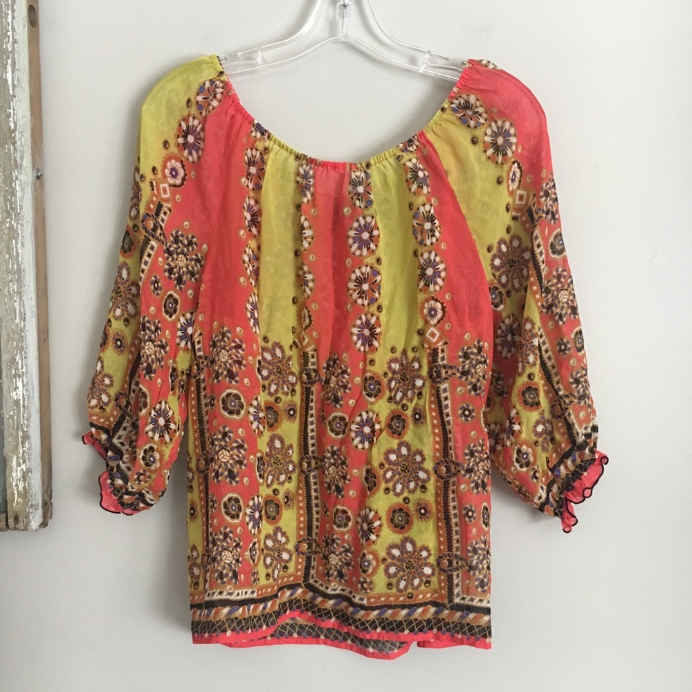 Anthropologie Fei Afloat Silk Blouse - Picture 4 of 6